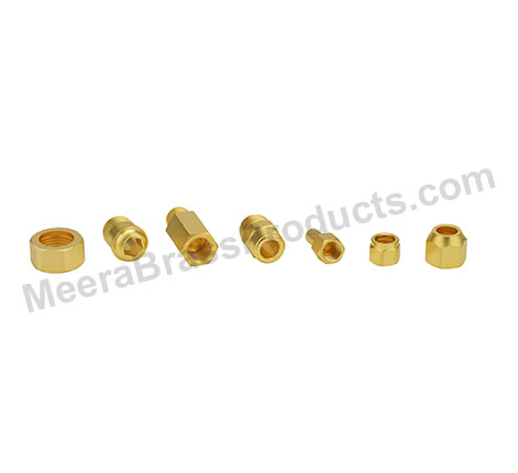 Brass Connectors and Nut